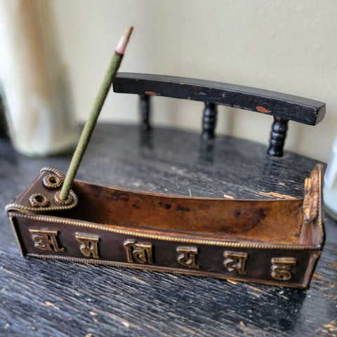 Tibetan Mantra Incense Burner Antique